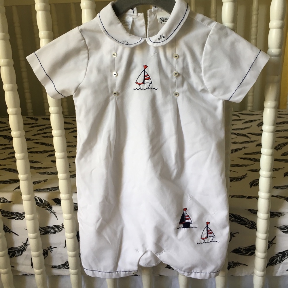 Nautical boy’s romper